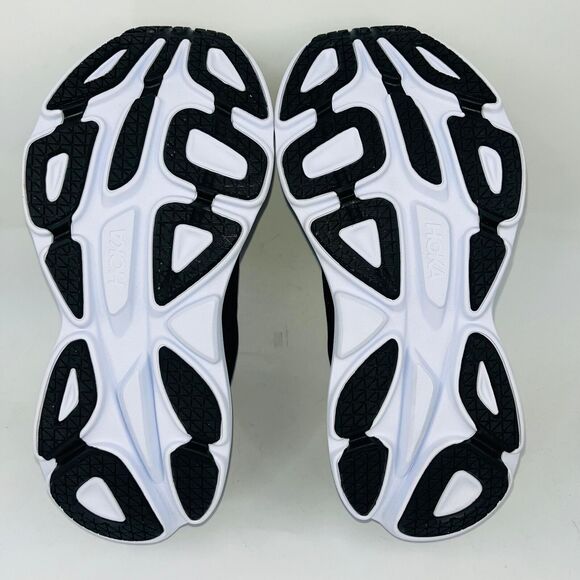 HOKA WOMENS BONDI 8 1127952 WHITE/BLACK MESH COMFORTABLE RUNNING SHOES SIZE 7B - Picture 5 of 5